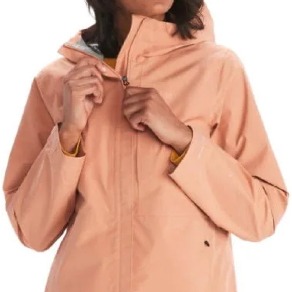 NWT Marmot Minimalist Gore-Tex PacLite Rain Jacket women’s XS rose gold - Picture 1 of 3